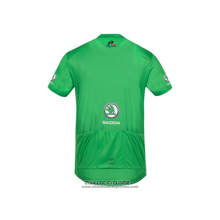 2021 Maillot Cyclisme Tour de France Vert Manches Courtes et Cuissard